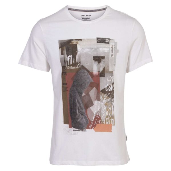 Køb Blend - Herre t-shirt - Hvid - Str. XL online billigt tilbud rabat tøj