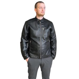 Køb Blend - Imiteret herre læderjakke - Sort - Str. M online billigt tilbud rabat tøj