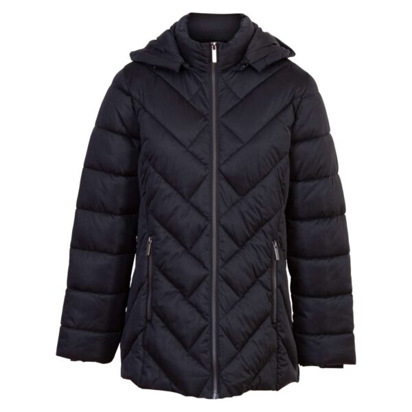 Køb Cappuccino - Dame plus size vinterjakke - Sort - Str. 46 online billigt tilbud rabat tøj