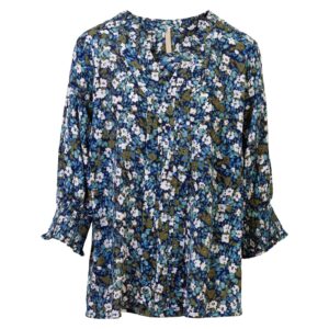Køb Cassiopeia - Dame bluse plus size - Navy - Str. 46/48 online billigt tilbud rabat tøj