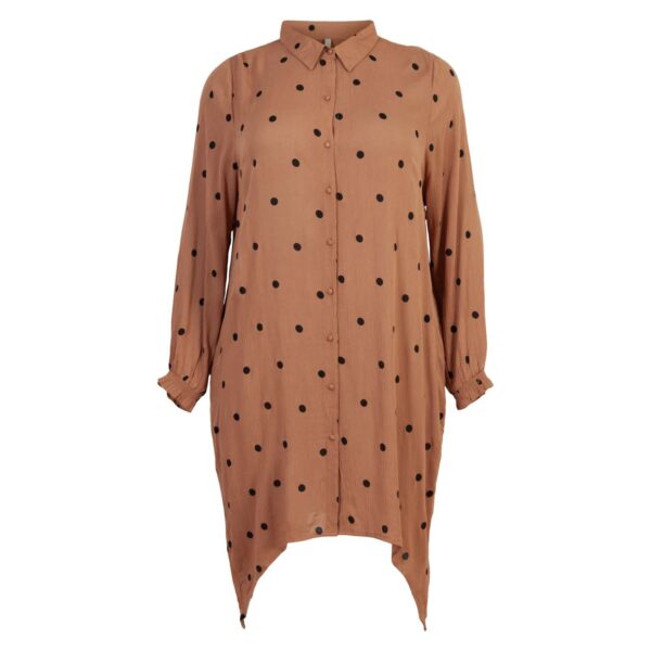 Køb Cassiopeia - Kiranette plus size dame tunika - Brun - Str. 46/48 online billigt tilbud rabat tøj