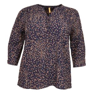 Køb Cassiopeia - Mentana plus size dame bluse - Navy - Str. 46/48 online billigt tilbud rabat tøj