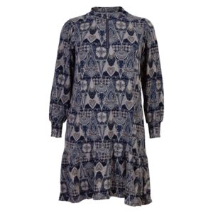 Køb Cassiopeia - Rovine plus size dame kjole - Grå/Navy - Str. 42/44 online billigt tilbud rabat tøj