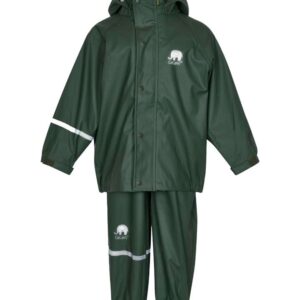 Køb CeLaVi - Basic børne regntøj - Mørkegrøn - Str. 140 online billigt tilbud rabat tøj
