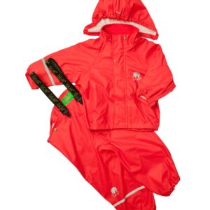 Køb CeLaVi - Basic børne regntøj - Rød - Str. 140 online billigt tilbud rabat tøj