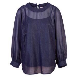 Køb ChaCha - Dame bluse - Navy - Str. M online billigt tilbud rabat tøj