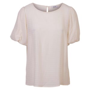 Køb ChaCha - Dame bluse m. struktur - Off white - Str. M online billigt tilbud rabat tøj
