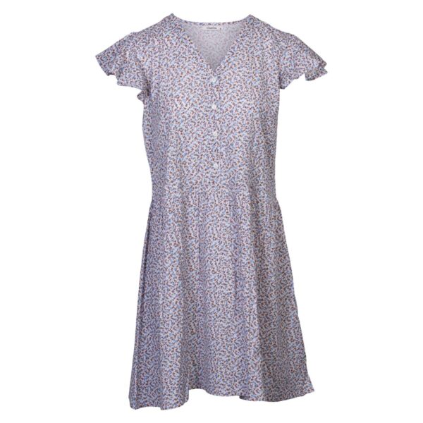 Køb ChaCha - Dame kjole m. knapper - Blå - Str. S online billigt tilbud rabat tøj