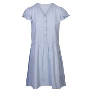 Køb ChaCha - Dame kjole m. knapper - Lyseblå - Str. M online billigt tilbud rabat tøj