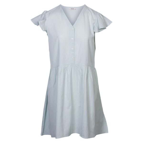 Køb ChaCha - Dame kjole m. knapper - Mint - Str. 2XL online billigt tilbud rabat tøj