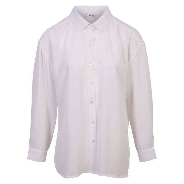 Køb ChaCha - Dame skjorte m. krave - Hvid - Str. M online billigt tilbud rabat tøj