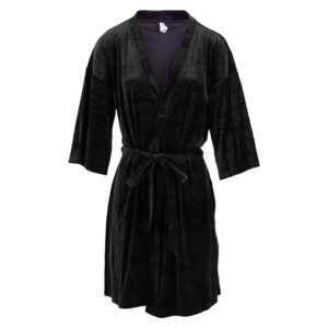 Køb Crossbow - Dame velour kimono - Sort - Str. S/M online billigt tilbud rabat tøj