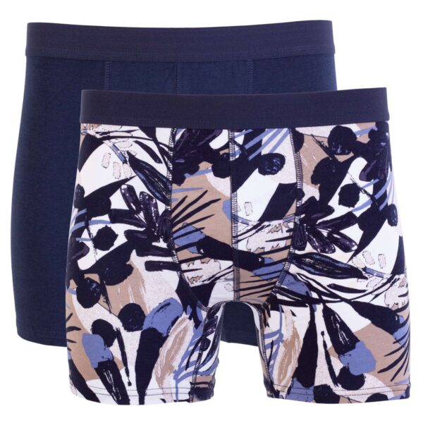 Køb Crossbow - Herre bambus boxer 2-pak - Navy/Sand - Str. S online billigt tilbud rabat tøj