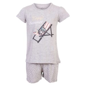 Køb Crossbow - Pige pyjamas - Grå - Str. 110/116 online billigt tilbud rabat tøj