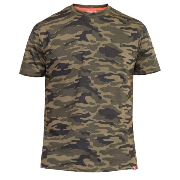 Køb D5555 - Plus size herre t-shirt - Army - Str. 3XL online billigt tilbud rabat tøj
