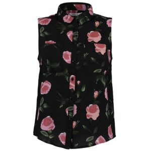 Køb Hailys - Dame skjorte bluse u. ærmer - Sort - Str. S online billigt tilbud rabat tøj