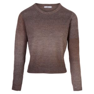 Køb Hailys - Emely dame striktrøje - Brun - Str. L online billigt tilbud rabat tøj
