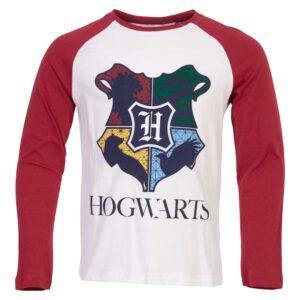 Køb Harry Potter - Børne langærmet t-shirt - Hvid - Str. 116 online billigt tilbud rabat tøj