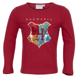 Køb Harry Potter - Børne langærmet t-shirt - Rød - Str. 116 online billigt tilbud rabat tøj