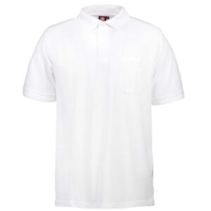 Køb Herre polo m. lomme - Hvid - Str. 2XL online billigt tilbud rabat tøj