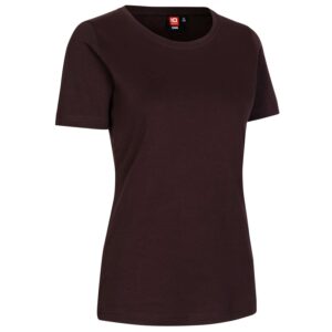 Køb ID - Dame T-shirt - Bordeaux - Str. XL online billigt tilbud rabat tøj