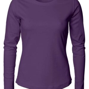 Køb ID - Dame langærmet T-shirt - Lilla - Str. L online billigt tilbud rabat tøj