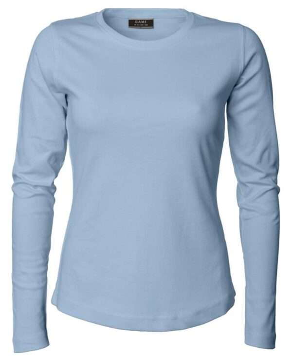Køb ID - Dame langærmet T-shirt - Lyseblå - Str. 3XL online billigt tilbud rabat tøj