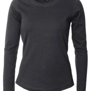 Køb ID - Dame langærmet T-shirt - Sort - Str. 2XL online billigt tilbud rabat tøj