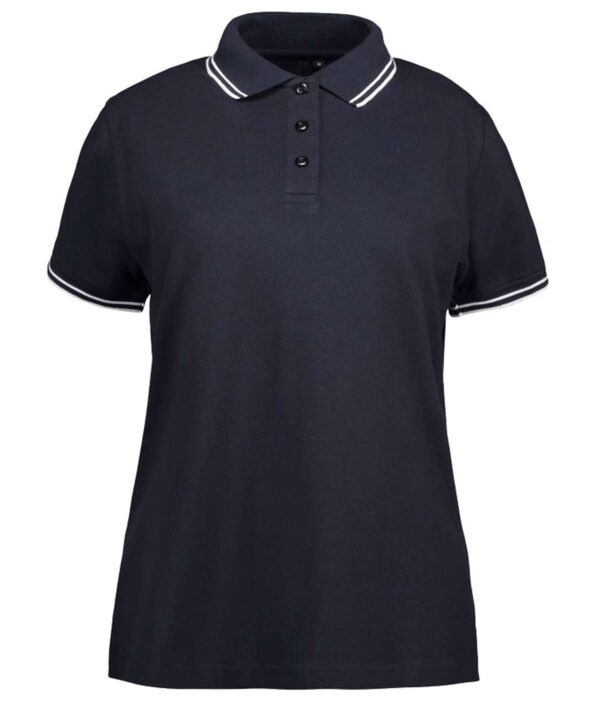 Køb ID - Dame stretch polo - Navy - Str. 2XL online billigt tilbud rabat tøj