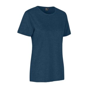 Køb ID - Dame t-shirt - Blå meleret - Str. M online billigt tilbud rabat tøj