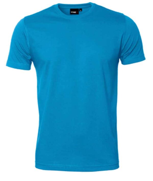 Køb ID - Herre t-shirt - slim fit - Turkis - Str. XL online billigt tilbud rabat tøj
