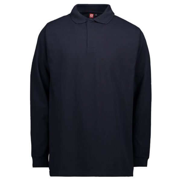 Køb ID - Langærmet herre polo - Navy - Str. 6XL online billigt tilbud rabat tøj