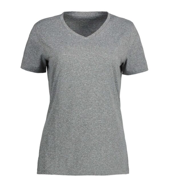 Køb ID - T-shirt m. V-hals - Grå meleret - Str. M online billigt tilbud rabat tøj