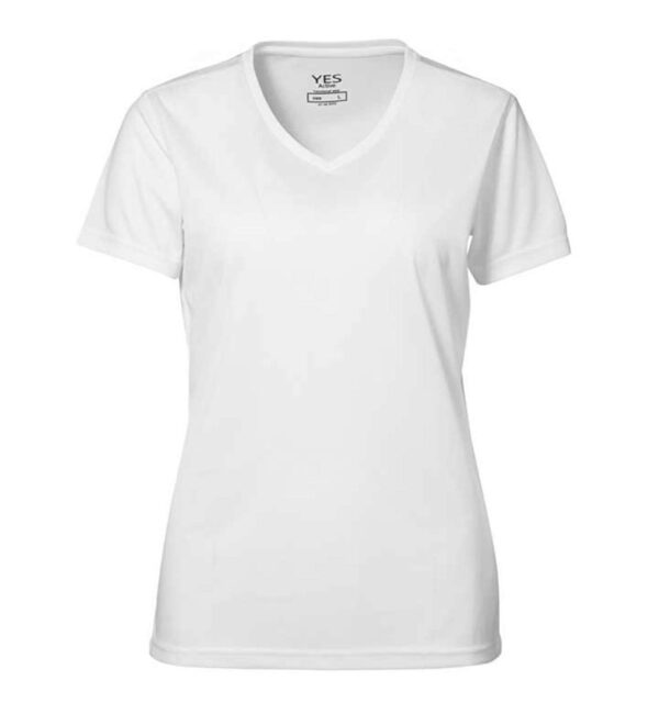 Køb ID - T-shirt m. V-hals - Hvid - Str. L online billigt tilbud rabat tøj