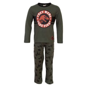 Køb Jurassic World - Drenge pyjamas - Army - Str. 104 online billigt tilbud rabat tøj