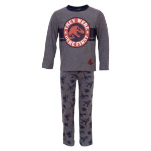 Køb Jurassic World - Drenge pyjamas - Grå - Str. 116 online billigt tilbud rabat tøj