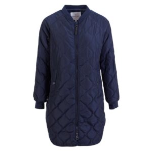 Køb KOPENHAKEN - Monaco lang dame quilt jakke - Navy - Str. 40 online billigt tilbud rabat tøj