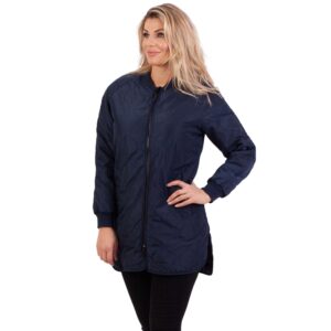 Køb KOPENHAKEN - Monaco lang dame quilt jakke - Navy - Str. 44 online billigt tilbud rabat tøj