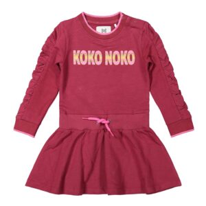 Køb Koko Noko - Pige kjole - Bordeaux - Str. 104 online billigt tilbud rabat tøj