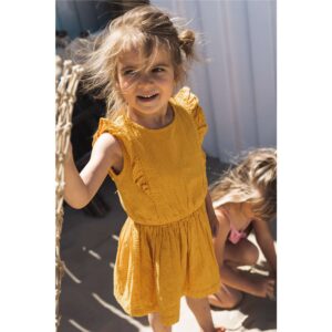 Køb Koko Noko - Pige kjole - Karry - Str. 116 online billigt tilbud rabat tøj