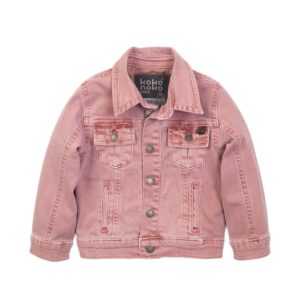 Køb Koko Noko - Pige stretch denim jakke - Pink - Str. 56 online billigt tilbud rabat tøj