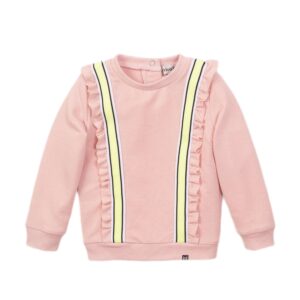 Køb Koko Noko - Pige sweatshirt m. flæsedetaljer - Lyserød - Str. 80 online billigt tilbud rabat tøj