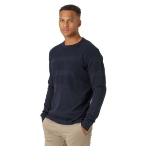 Køb Marcus - Affleck herre striktrøje - Navy - Str. L online billigt tilbud rabat tøj