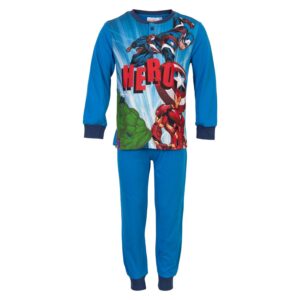 Køb Marvel - Drenge pyjamas - Blå - Str. 122 online billigt tilbud rabat tøj