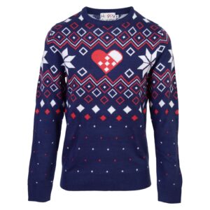 Køb NN - Dame julestrik - Blå - Str. 50 online billigt tilbud rabat tøj