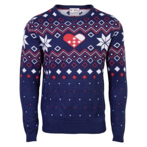 Køb NN - Herre julestrik - Blå - Str. 2XL online billigt tilbud rabat tøj