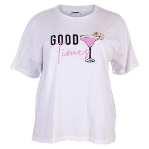 Køb Noisy May Curve - Dame T-shirt - Hvid - Str. 46 online billigt tilbud rabat tøj