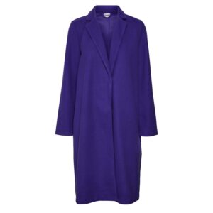 Køb Noisy May - Dame frakke - Blå/Blomme - Str. XS online billigt tilbud rabat tøj
