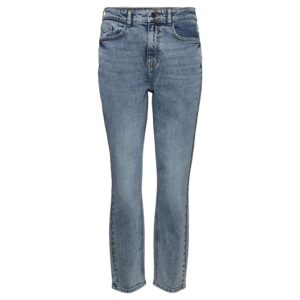 Køb Noisy May - Slim mom jeans - Blå - Str. 26/32 online billigt tilbud rabat tøj