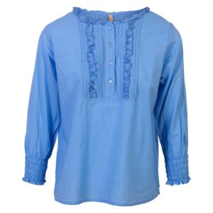 Køb Ofelia - Serene dame skjorte - Blå - Str. L online billigt tilbud rabat tøj